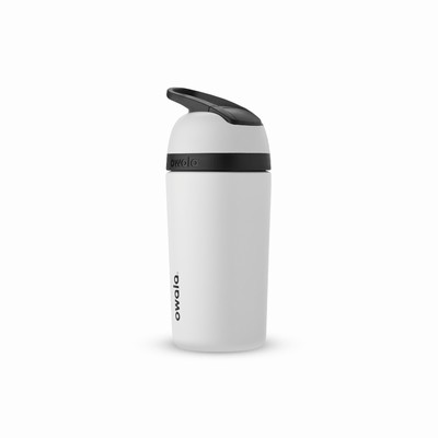 Owala 14oz Stainless Steel Flip™ Water Bottles Kids White | 5189-CFHWU